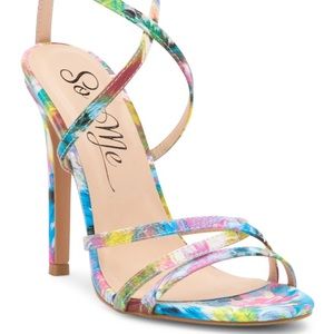Strappy Multi Color Heels